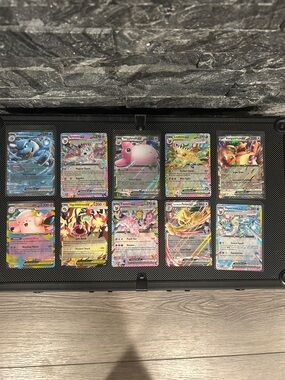 Pokémon TCG Lot of 10 EX Holo Cards from Random sets like 151 and Prismatic M/NM